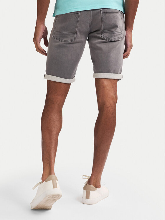 Petrol Industries Petrol Industries Szorty jeansowe M-ROS-SHO001 Szary Slim Fit