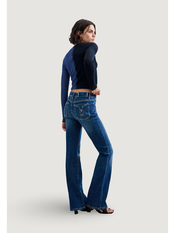 Desigual Desigual Τζιν DENIM_LINDSAY Μπλε Casual Fit