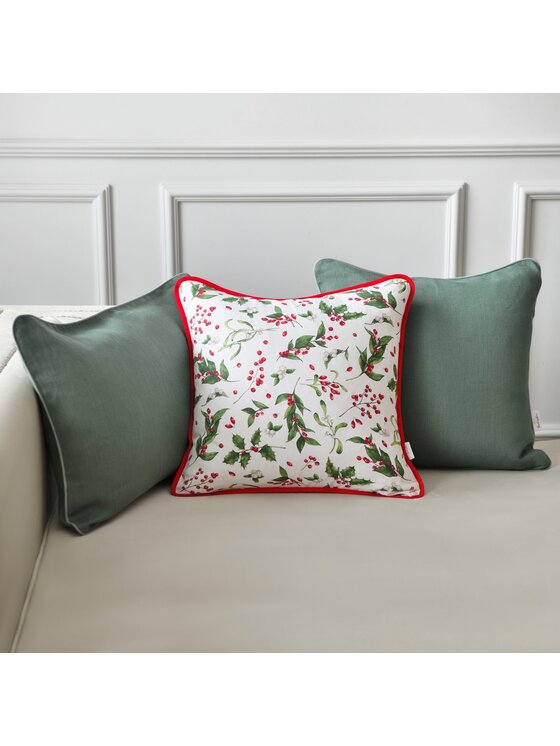 Roseberry Home Roseberry Home Poszewka dekoracyjna Very Merry Christmas Czerwony