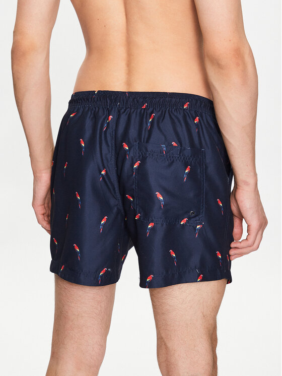 Brave Soul Brave Soul Plavecké šortky MSRT-PARROT Tmavomodrá Regular Fit