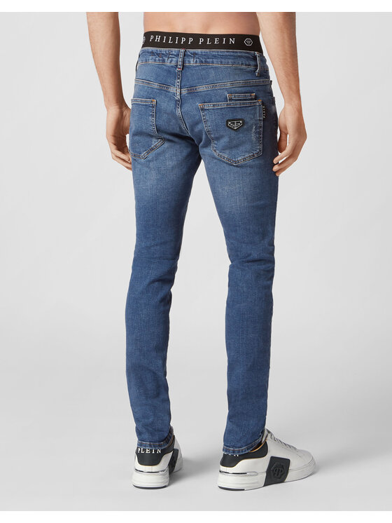 PHILIPP PLEIN PHILIPP PLEIN Jeansy 2015 Modrá Straight Leg