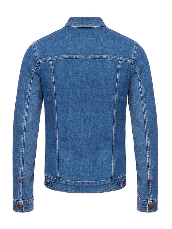 Wrangler Wrangler Kurtka jeansowa REGULAR JACKET Niebieski Regular Fit