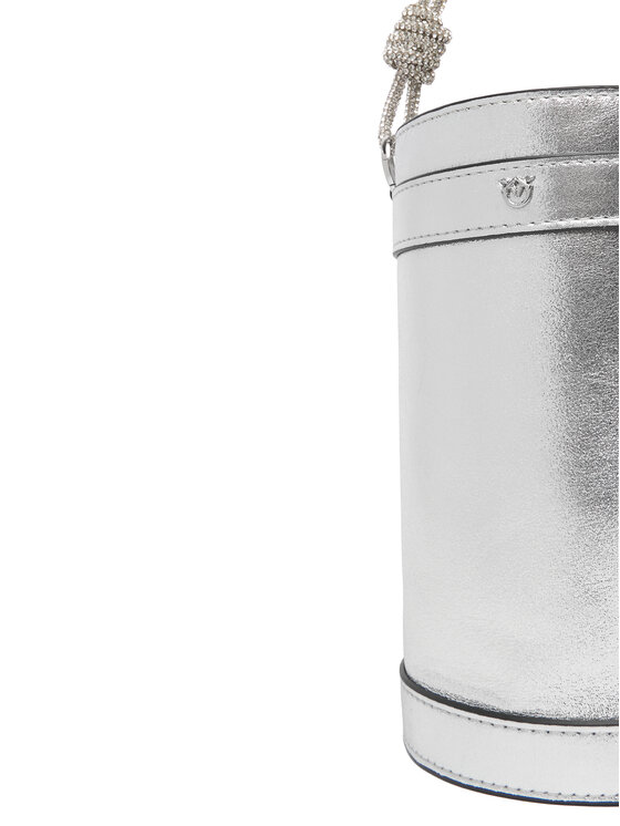 PINKO PINKO Kabelka Mini Bucket Manico 25-26 PLTT 105910 Strieborná