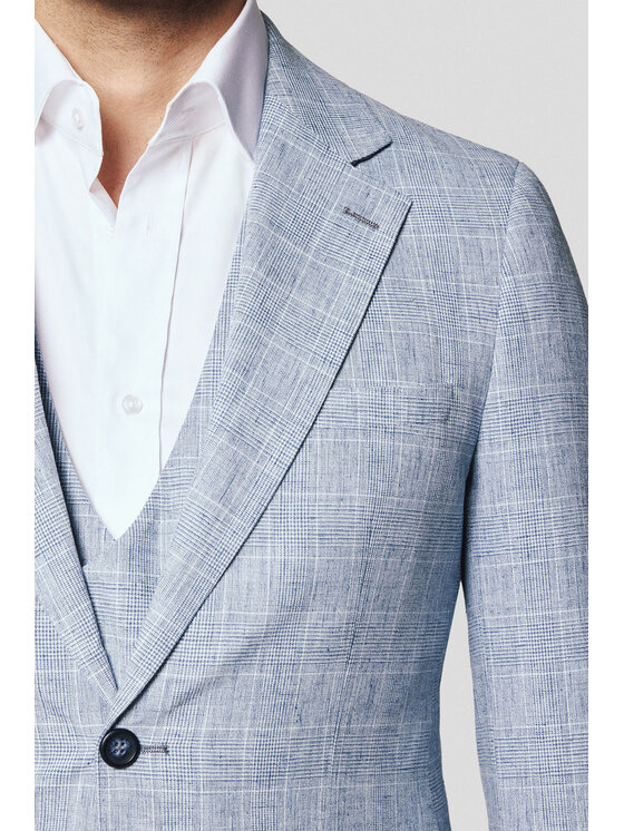 Lancerto Lancerto Marynarka Lanusei MA131125000005 Niebieski Slim Fit