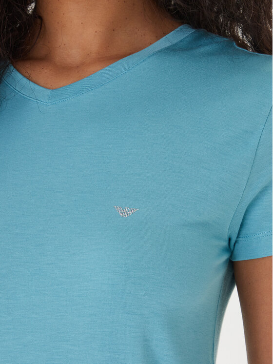 Emporio Armani Emporio Armani T-Shirt EW000409 AF19024 U9163 Türkisfarben Regular Fit