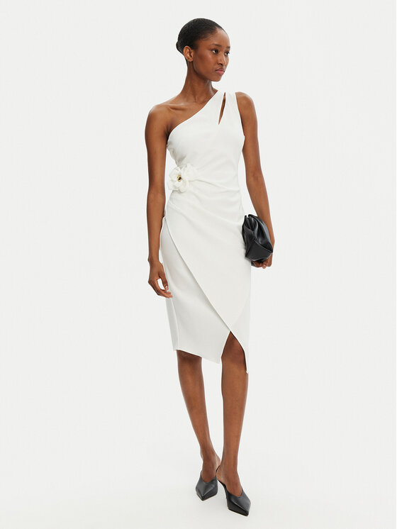 Rinascimento Rinascimento Coctailkleid CFC0122878003 Weiß Regular Fit