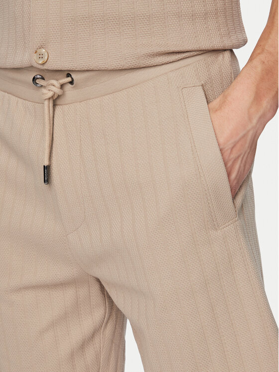 JOOP! JOOP! Шорти от плат Juanito 30104273 Бежов Regular Fit