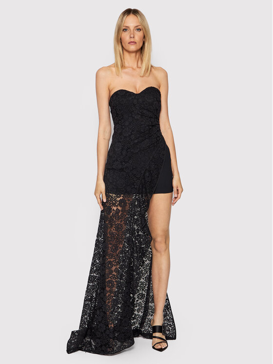 Pinko Rochie cocktail Lampone 20222 PSPG 1N13JF 7573 Negru Slim Fit