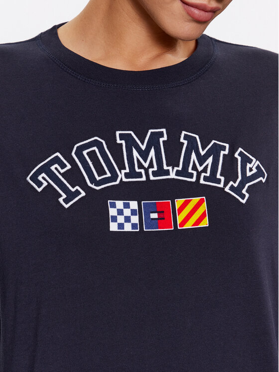 Tommy Jeans Tommy Jeans Blúz DW0DW16168 Sötétkék Oversize