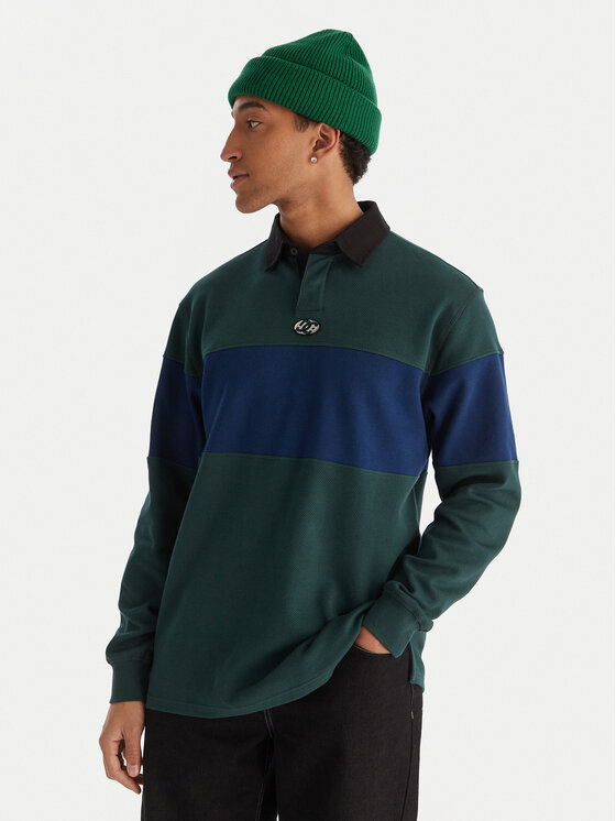 DC Shoes Tricou polo Second Half EDYKT03536 Verde Regular Fit