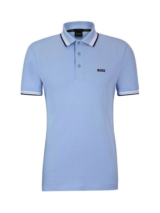 BOSS BOSS Polo 50469055-430 Błękitny Regular Fit