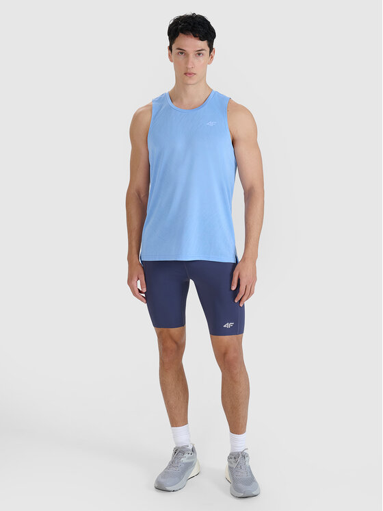 4F 4F Legginsy RUNNING Szary ciemny Slim Fit