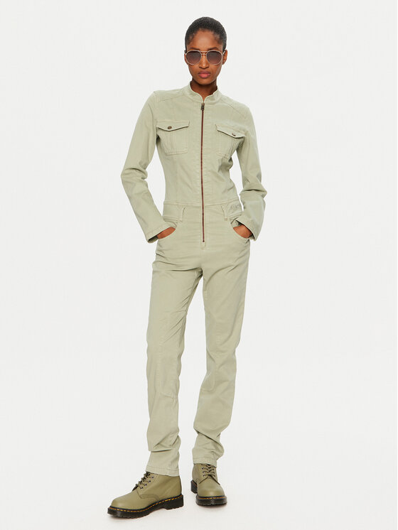 Aeronautica Militare Aeronautica Militare Kombinezon 242TU138DCT3419 Zelena Slim Fit