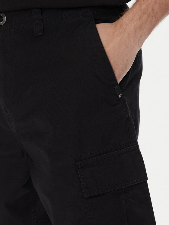 Volcom Volcom Pantaloncini di tessuto Strange Tripper A0912502 Nero Loose Fit
