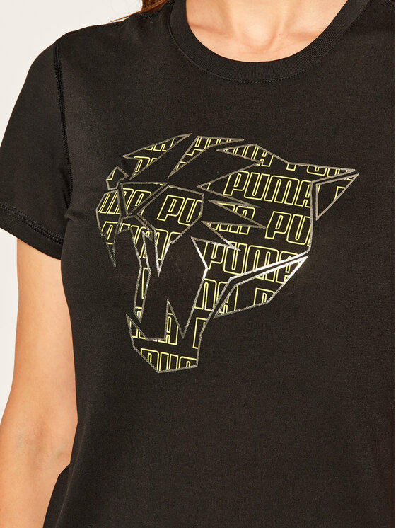 Puma Puma Tričko Performance Graphic Ss Tee 519656 Čierna Regular Fit