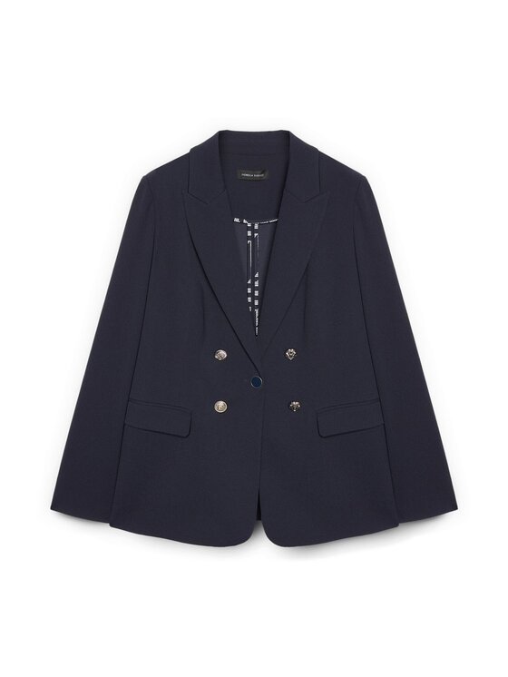 Fiorella Rubino Fiorella Rubino Giacca di transizione Q005T000243N034 Blu Regular Fit