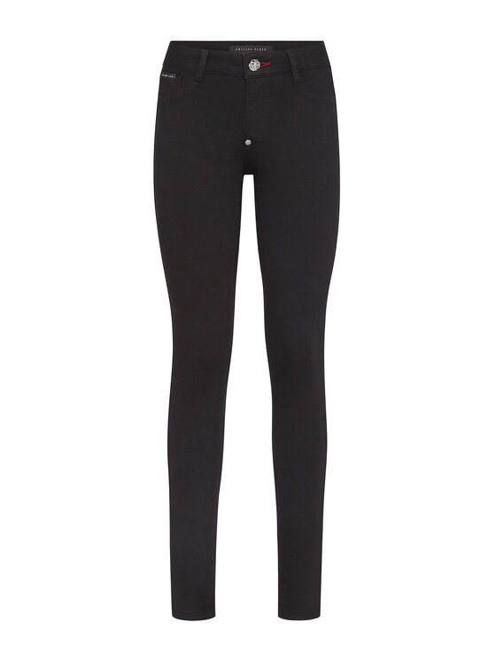 PHILIPP PLEIN PHILIPP PLEIN Jegginsy 5461 Czarny Jegging Fit