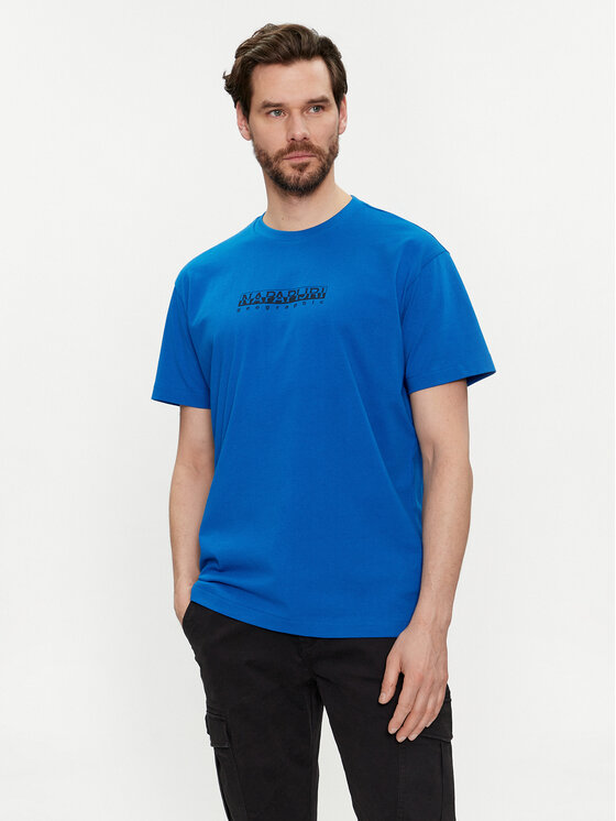 Napapijri T-krekls NP0A4H8S Zils Regular Fit