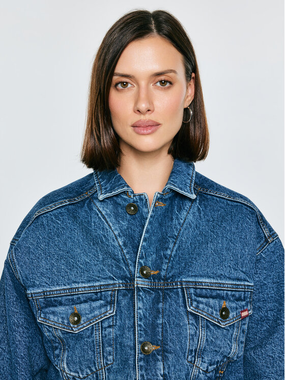 BIG STAR BIG STAR Kurtka jeansowa AUTHENTIC JACKET Granatowy Comfort Fit