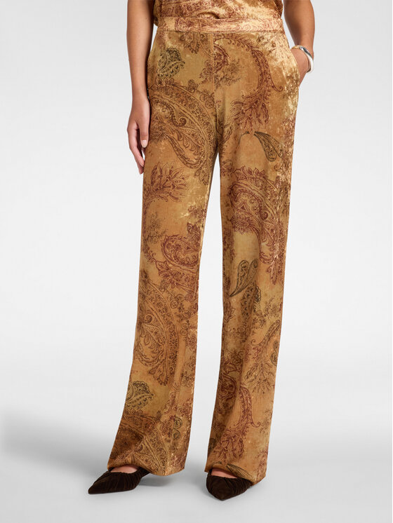 Elena Mirò Elena Mirò Pantaloni di tessuto P081P000627N001 Giallo Flared Fit