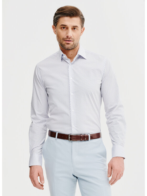 Pako Lorente Pako Lorente Koszula P25SF-1X-047 Biały Slim Fit