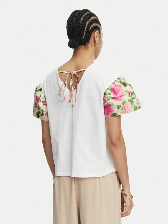 Liu Jo Liu Jo Tricou WA6513 J6308 Alb Relaxed Fit