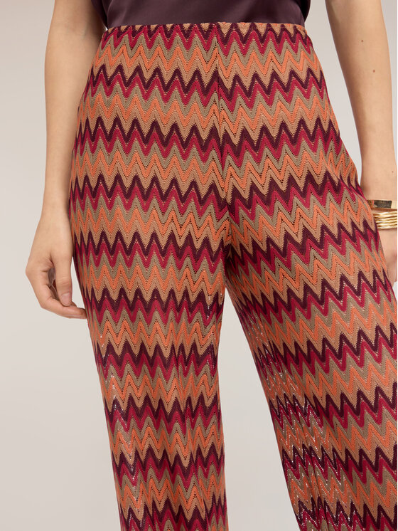 Motivi Motivi Pantaloni di tessuto P01XQ004632N0S7 Arancione Flare Fit