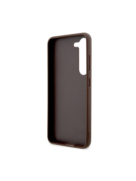 Guess Guess Etui na telefon Printed Stripe Brązowy