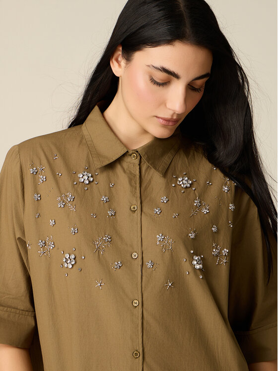 Oltre Oltre Abito da sera 7700E000342N035 Verde Baggy Fit