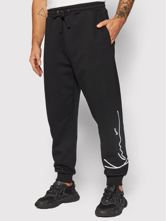 Karl Kani Karl Kani Долнище анцуг Signature Retro 6004737 Черен Relaxed Fit