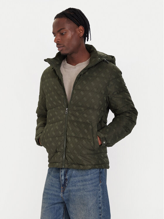 Guess Guess Zimní bunda M5BL0B W2322 Khaki Relaxed Fit