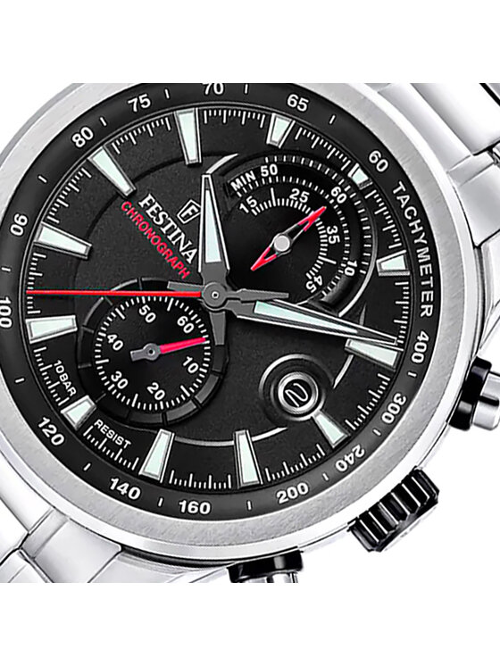 Festina Festina Zegarek F20694-6 Srebrny