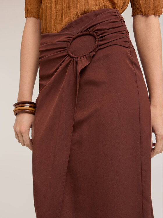 Motivi Motivi Gonna midi 1039Q001208N022 Marrone Regular Fit