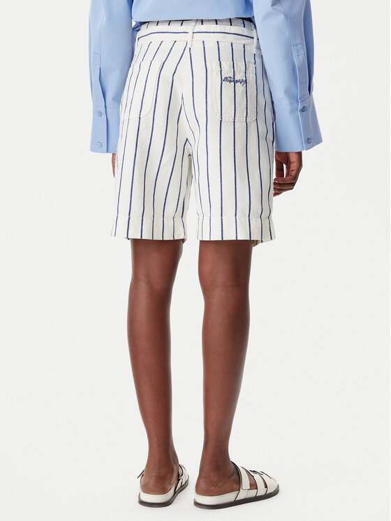 Napapijri Napapijri Pantalon scurți din material NP0A4IEW89S1 Alb Regular Fit