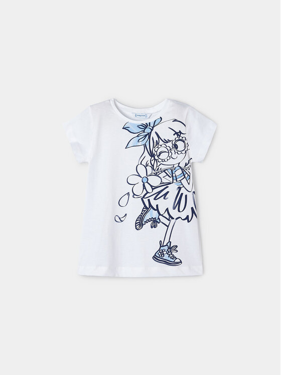 Mayoral Mayoral T-krekls 3090 Balts Regular Fit