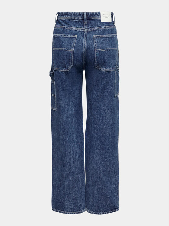 ONLY ONLY Blugi 15271792 Albastru Straight Fit
