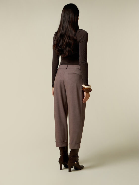 Oltre Oltre Pantaloni di tessuto P04GR009413N022 Grigio Regular Fit