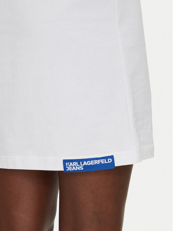 Karl Lagerfeld Jeans Karl Lagerfeld Jeans Hétköznapi ruha A2W13028 Fehér Regular Fit