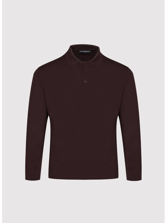 Pako Lorente Pako Lorente Sweter P26WF-2X-005 Bordowy Regular Fit