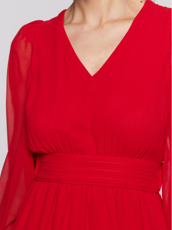 NAF NAF NAF NAF Vestito da giorno Katy THNR143A Rosso Regular Fit