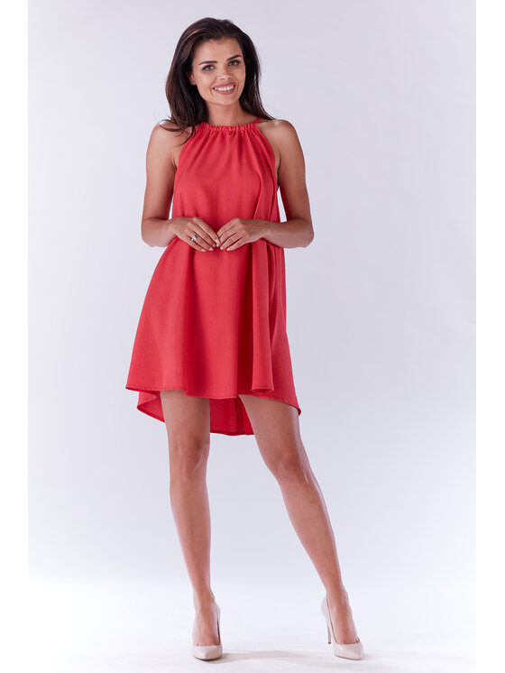 Infinite You Infinite You Sukienka letnia M133 Fioletowy Basic Fit