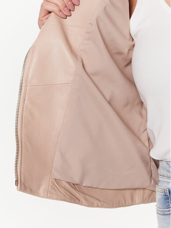Liu Jo Liu Jo Giacca di pelle CA3246 P0336 Beige Regular Fit