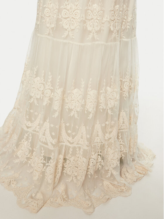 YAS YAS Φόρεμα βραδινό Seloise 26015997 Λευκό Regular Fit