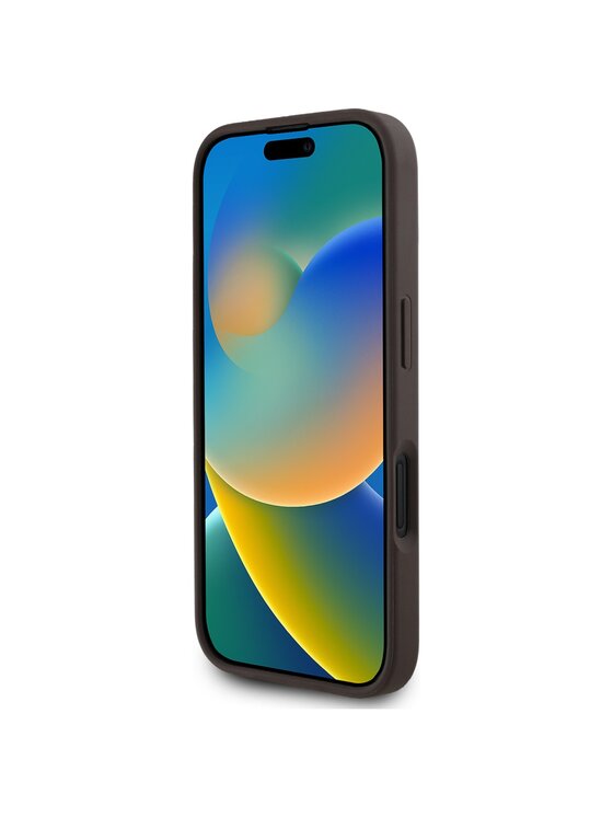 Guess Guess Etui na telefon iPhone 16 Brązowy