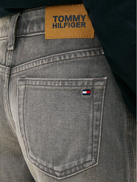 Tommy Hilfiger Tommy Hilfiger Blugi Mabel KG0KG09286 Gri Wide Leg