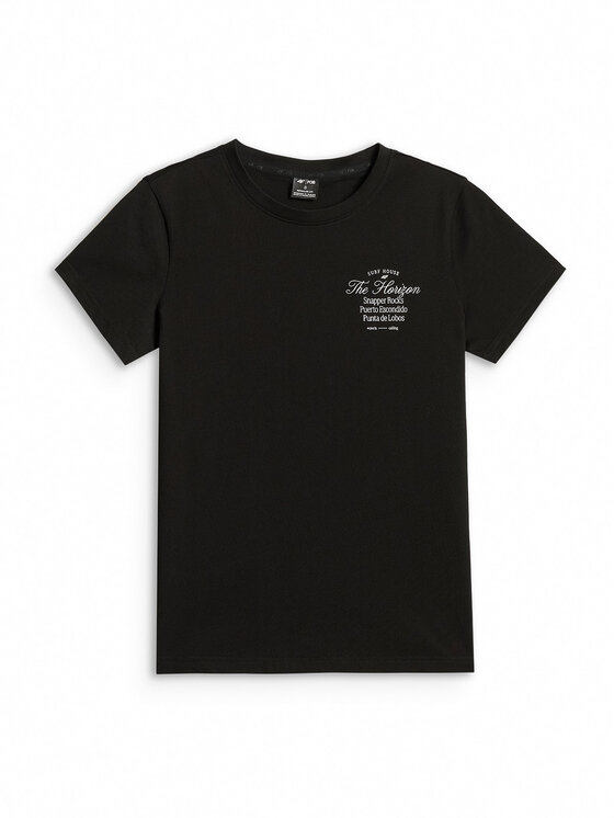 4F 4F T-Shirt COMMERCIAL Czarny Regular Fit