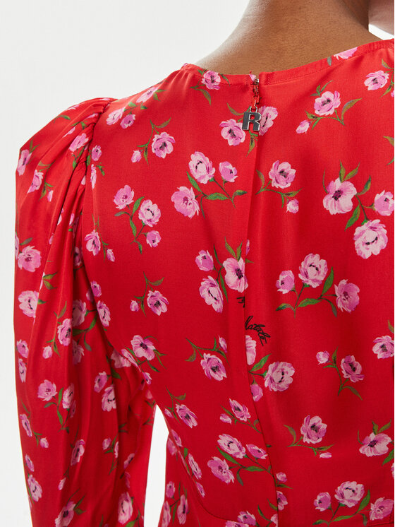 ROTATE ROTATE Coctailkleid 1121912946 Rot Regular Fit