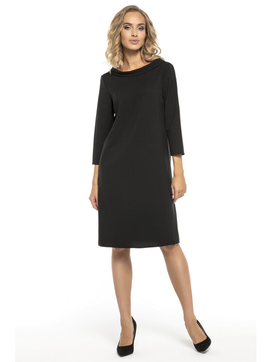 Tessita Tessita Sukienka codzienna T245 Czarny Straight Fit