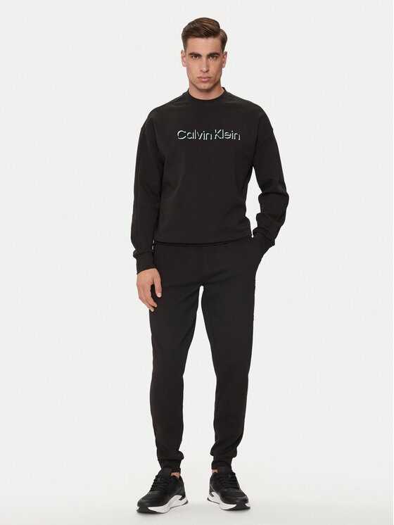 Calvin Klein Calvin Klein Μπλούζα Shadow Embosed Logo K10K113081 Μαύρο Regular Fit