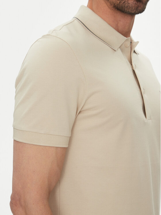 BOSS BOSS Polokošeľa Paule 4 50506195 Béžová Slim Fit